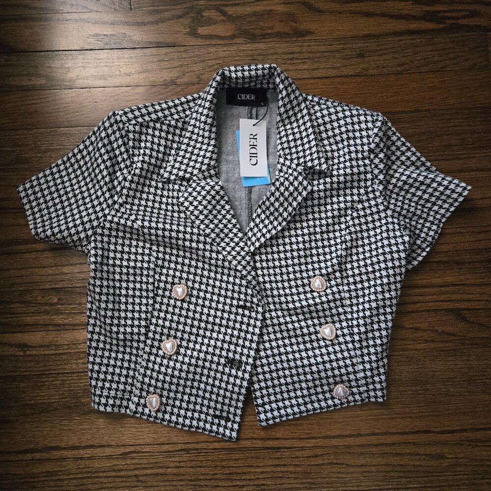 CIDER Lady Houndstooth Set - Brand New